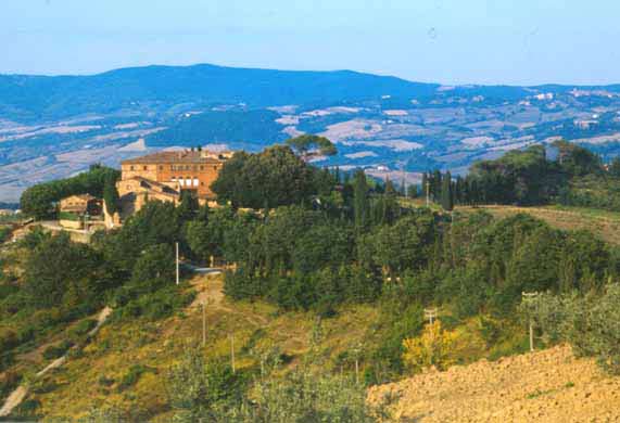 view to the villa of Anqua